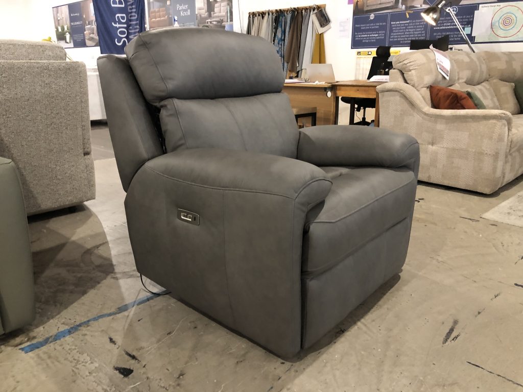 G Plan Hardy Electric Recliner in Texas Charcoal