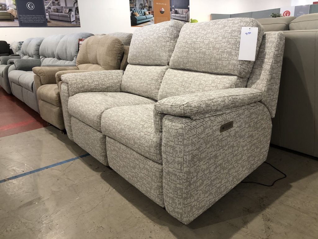 Image - 2026-09-09T152112.898 G Plan Harper Small Electric Recliner Sofa with Headrest and Lumbar in Cable Silver