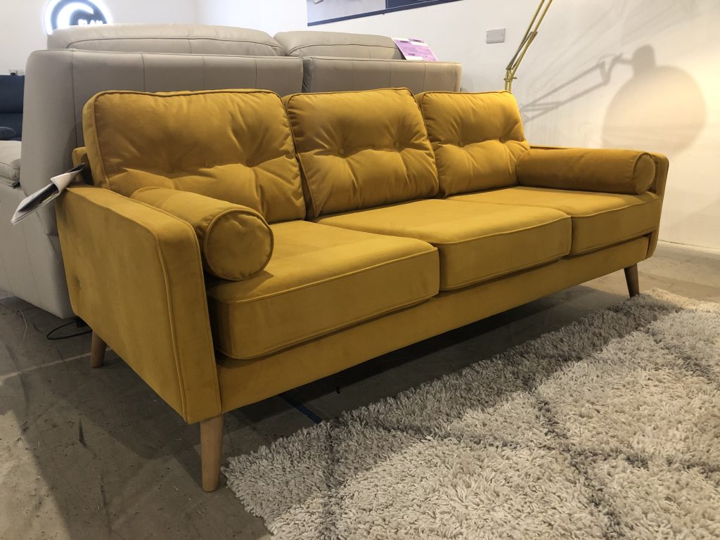 Image - 2026-09-16T151709.669 G Plan Vintage Edie 3 Seater Sofa in Plush Turmeric