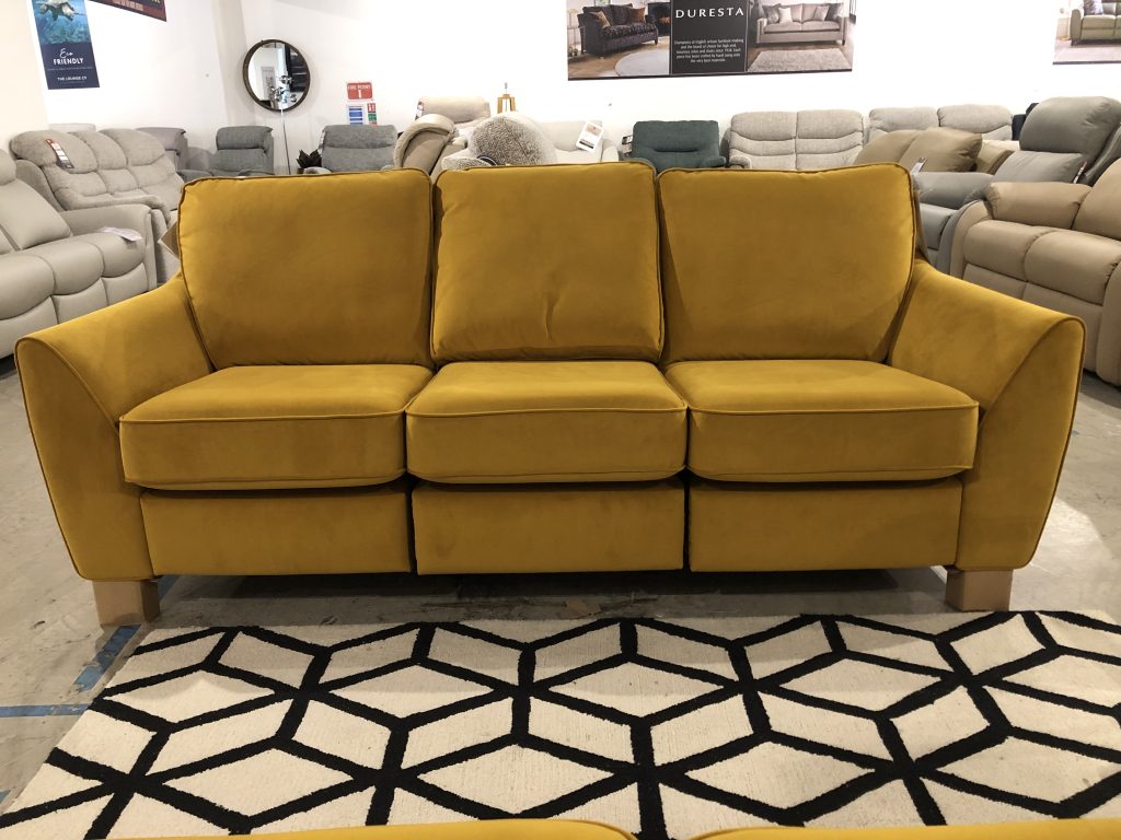Image - 2026-10-14T152955.839 G Plan Vintage 68 Large Sofa with electric footrests in Plush Turmeric