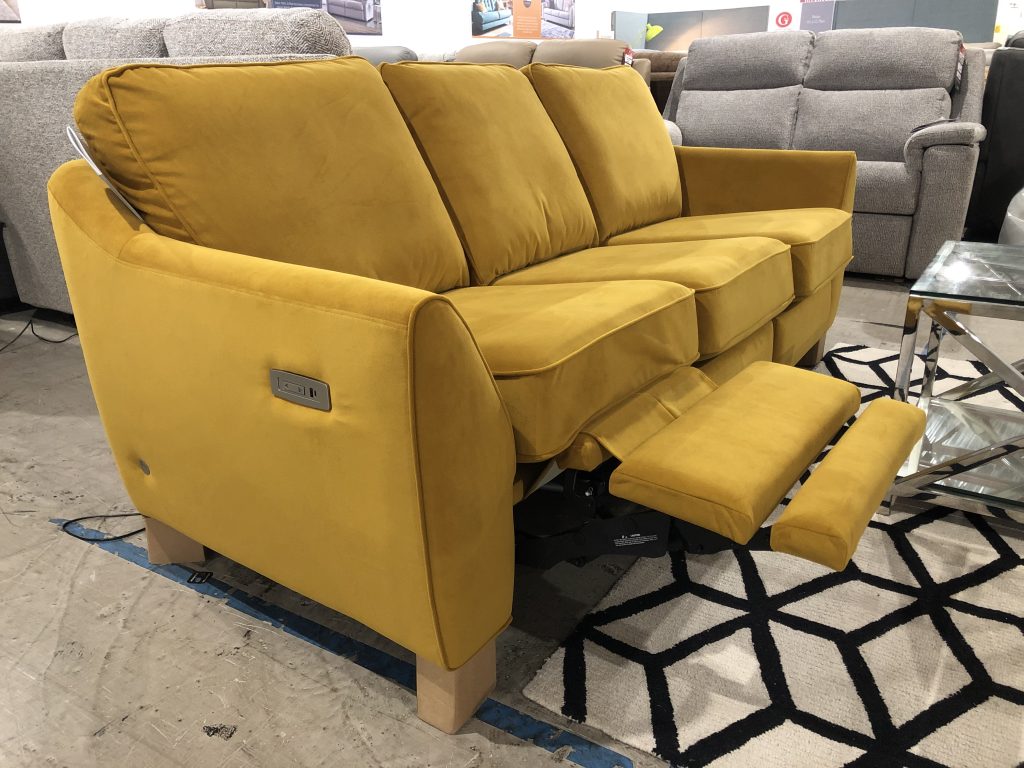 Image - 2026-10-14T153035.584 G Plan Vintage 68 Large Sofa with electric footrests in Plush Turmeric