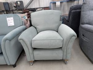 Parker Knoll Devonshire Chair with Power Footrest in Ginny Aqua
