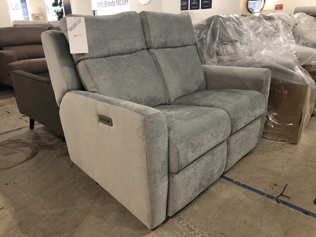 G Plan Wren 2 seater sofa with electric recliner headrest and lumbar in Liso Crest