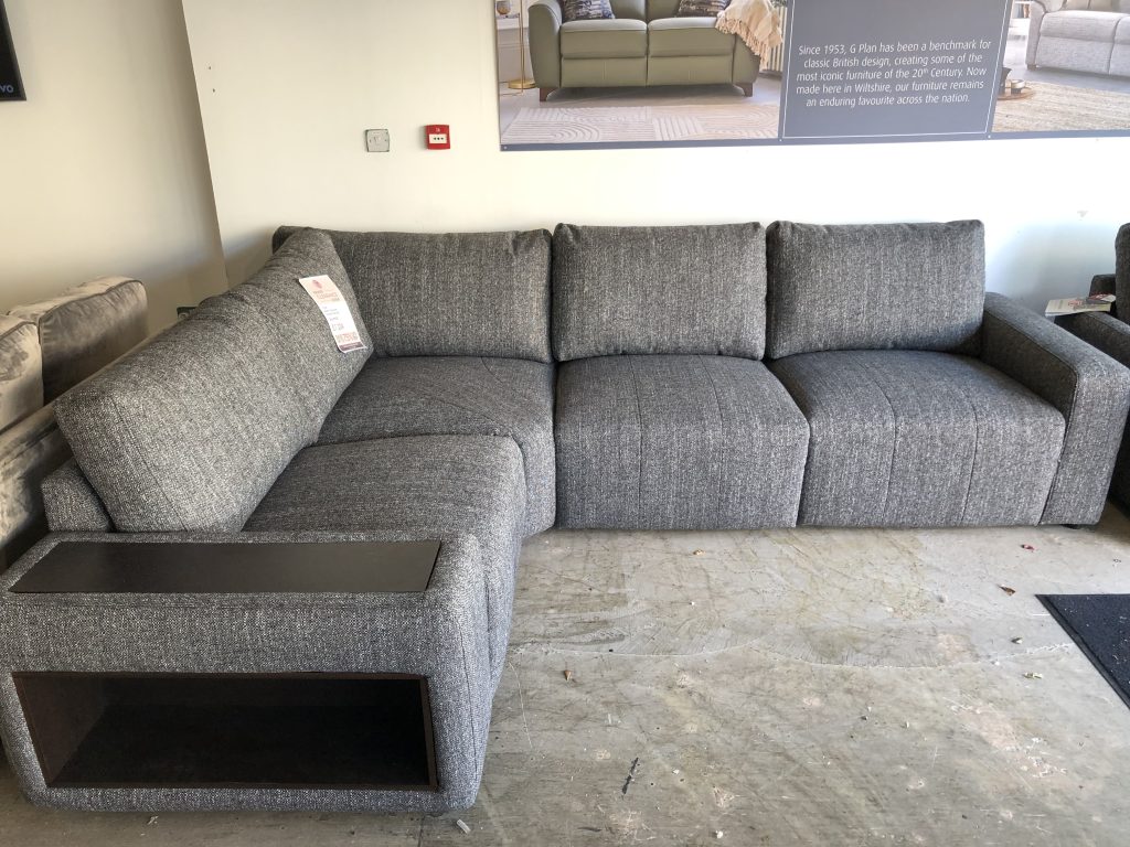 G Plan Vintage Morley Corner Modular Sofa in Synergy Granite