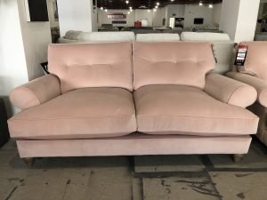 The Lounge Co. Bronwyn 3 Seater Sofa in Strawberry Milkshake