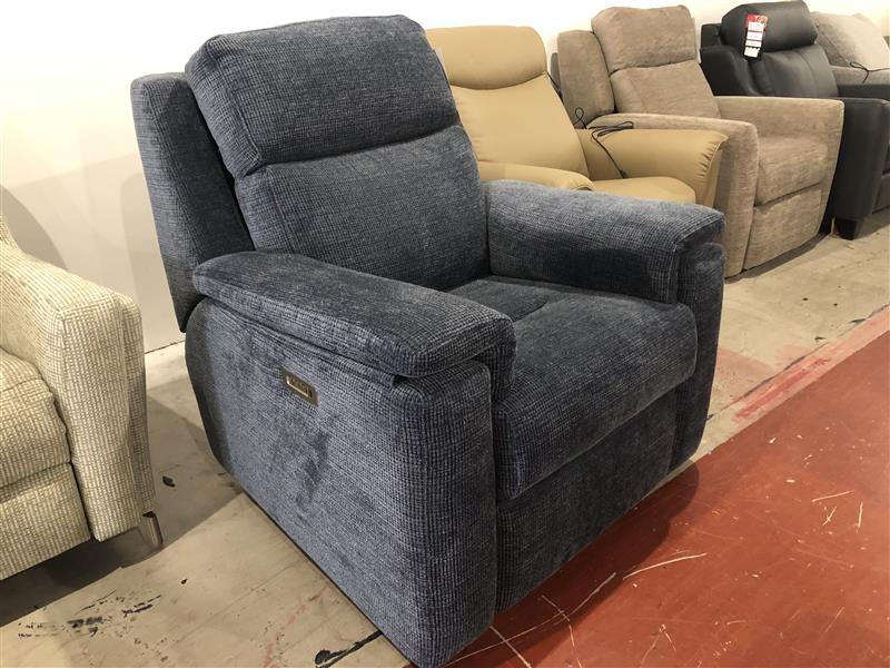 G Plan Thornbury Power Recliner Chair with adjustable Head and Lumbar in Santos Blue