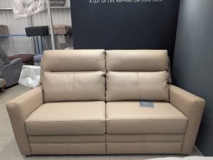 Parker Knoll Chicago Large 2 Seater Sofa in Como Mink Leather