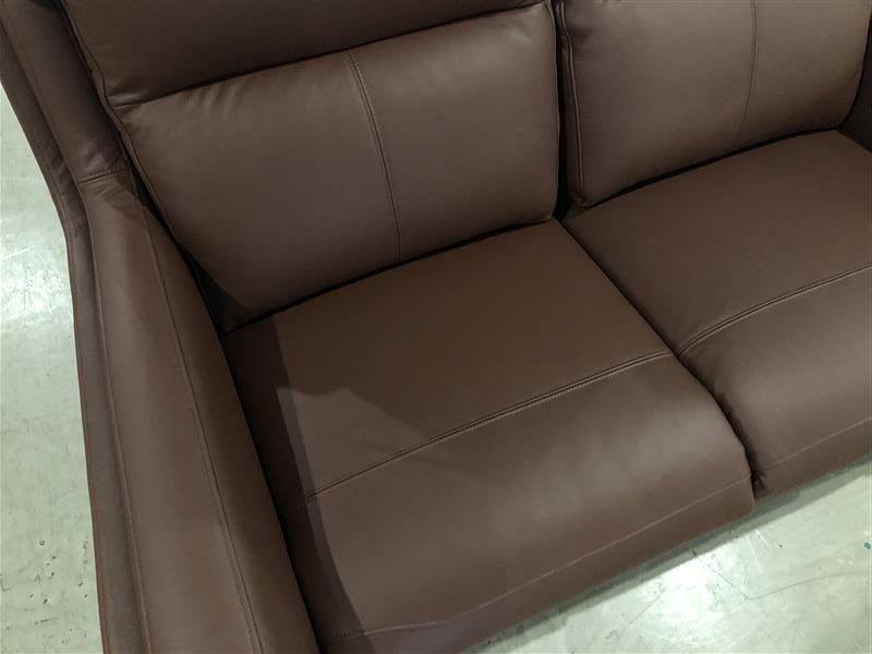 Parker Knoll Portland 2 seater with Electric Recliner in Brown Leather