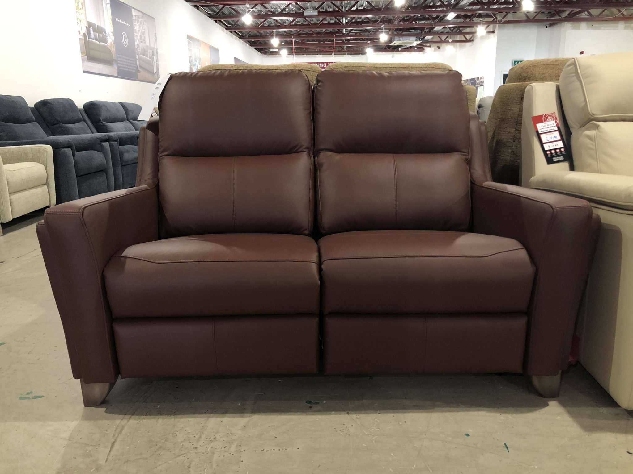 Image - 2026-04-17T110707.641 Parker Knoll Portland 2 seater with Electric Recliner in Brown Leather
