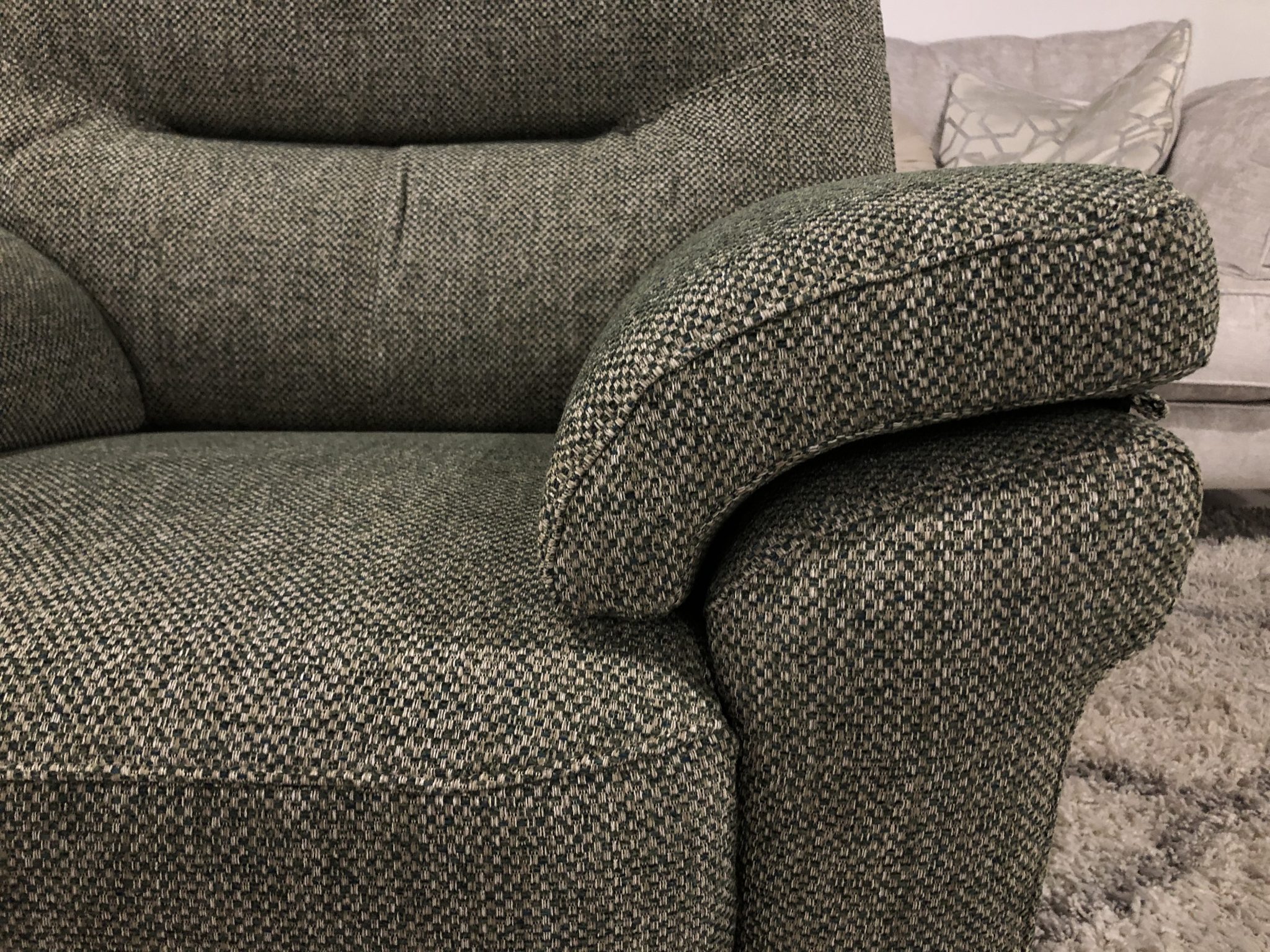 G Plan Seattle Armchair with electric recliner in Borla Rustle