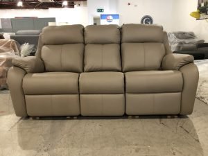 G Plan Kingsbury 3 Seater Electric Recliner with Lumbar and Headrest in Cambridge Taupe