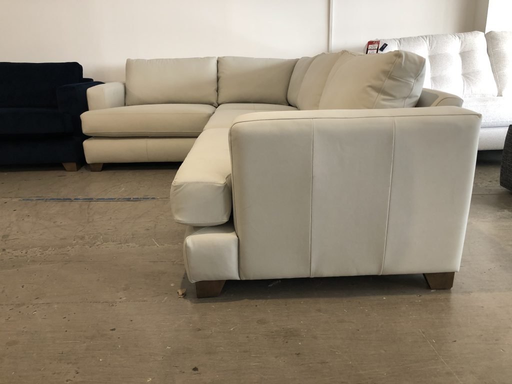 The Lounge Co. Lola Corner Sofa in Sand Leather