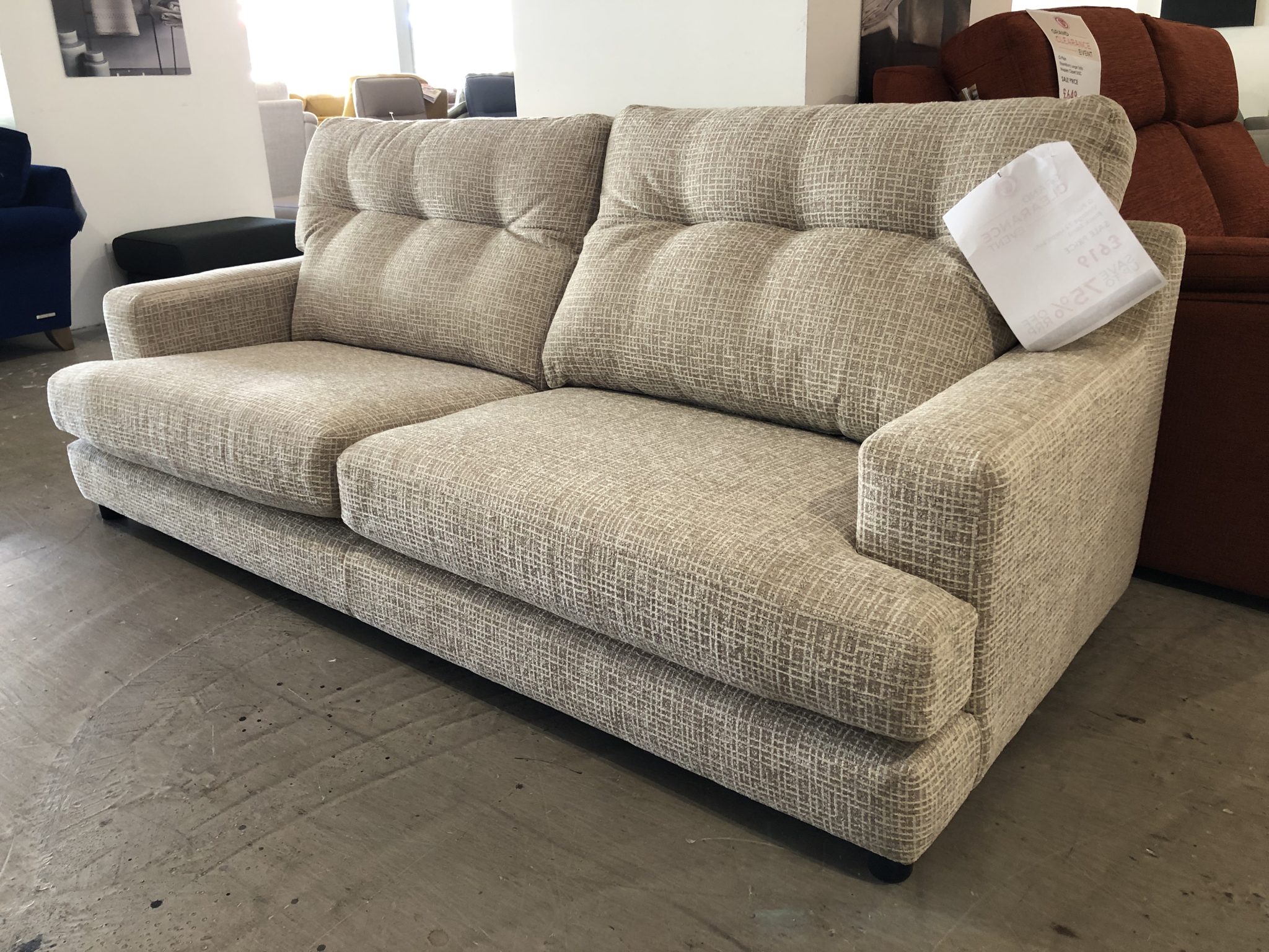 G Plan Vintage 72 Large Sofa in Block Sand
