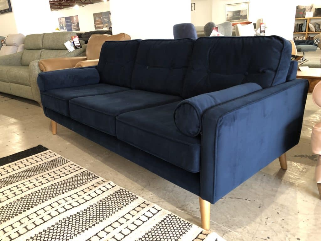 G Plan Vintage The Sixty Five Large Sofa in Plush Indigo