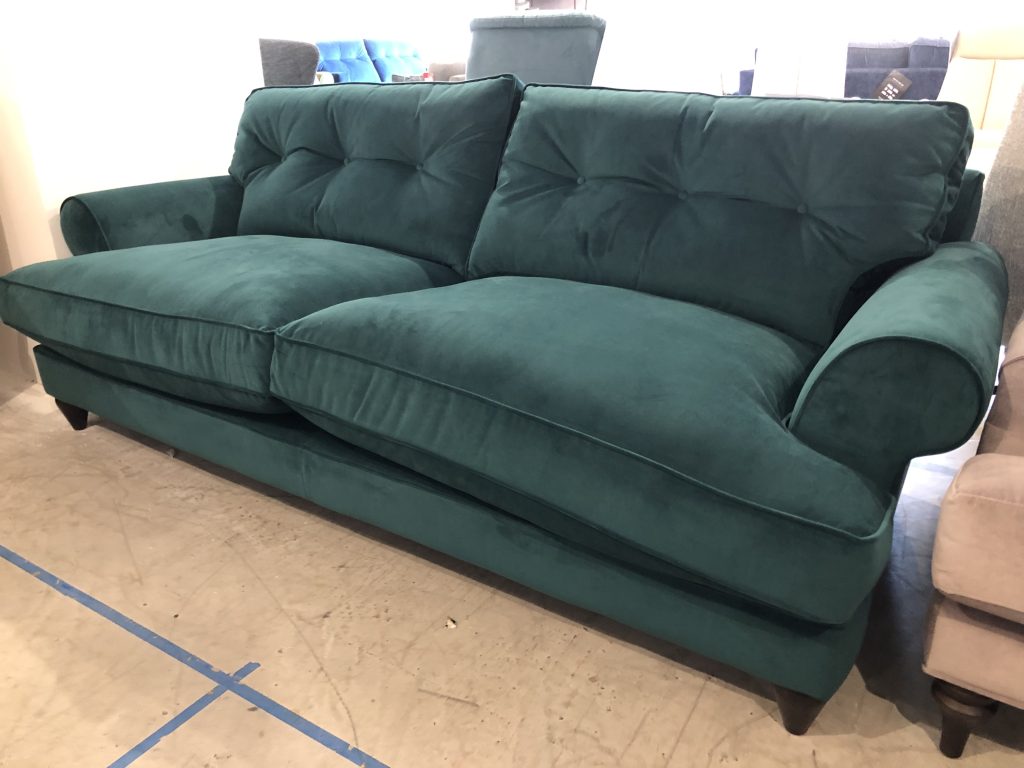 The Lounge Co. Bronwyn 4 Seater Sofa in Evening Teal