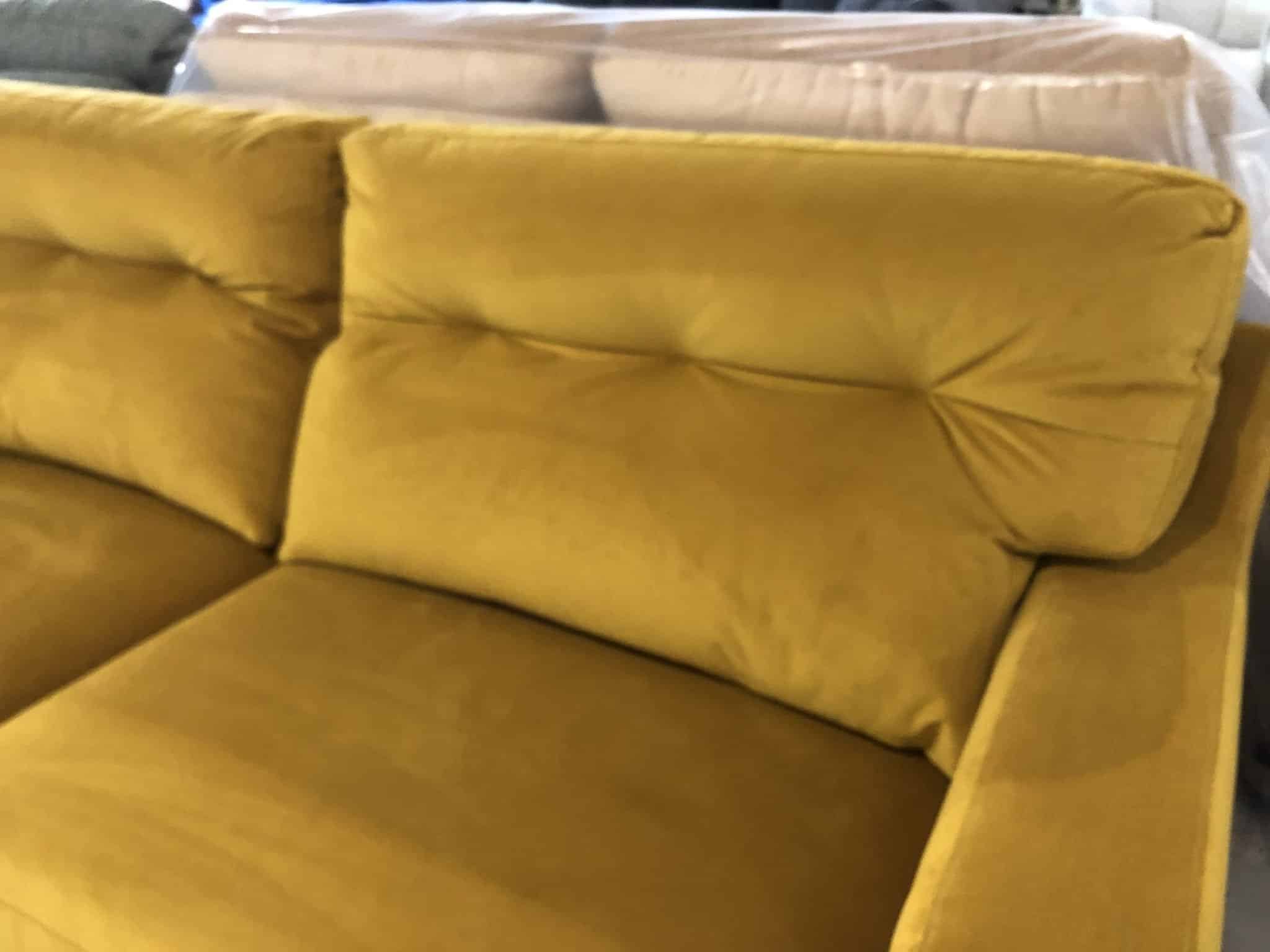 G Plan Vintage 72 Large Sofa in Plush Turmeric
