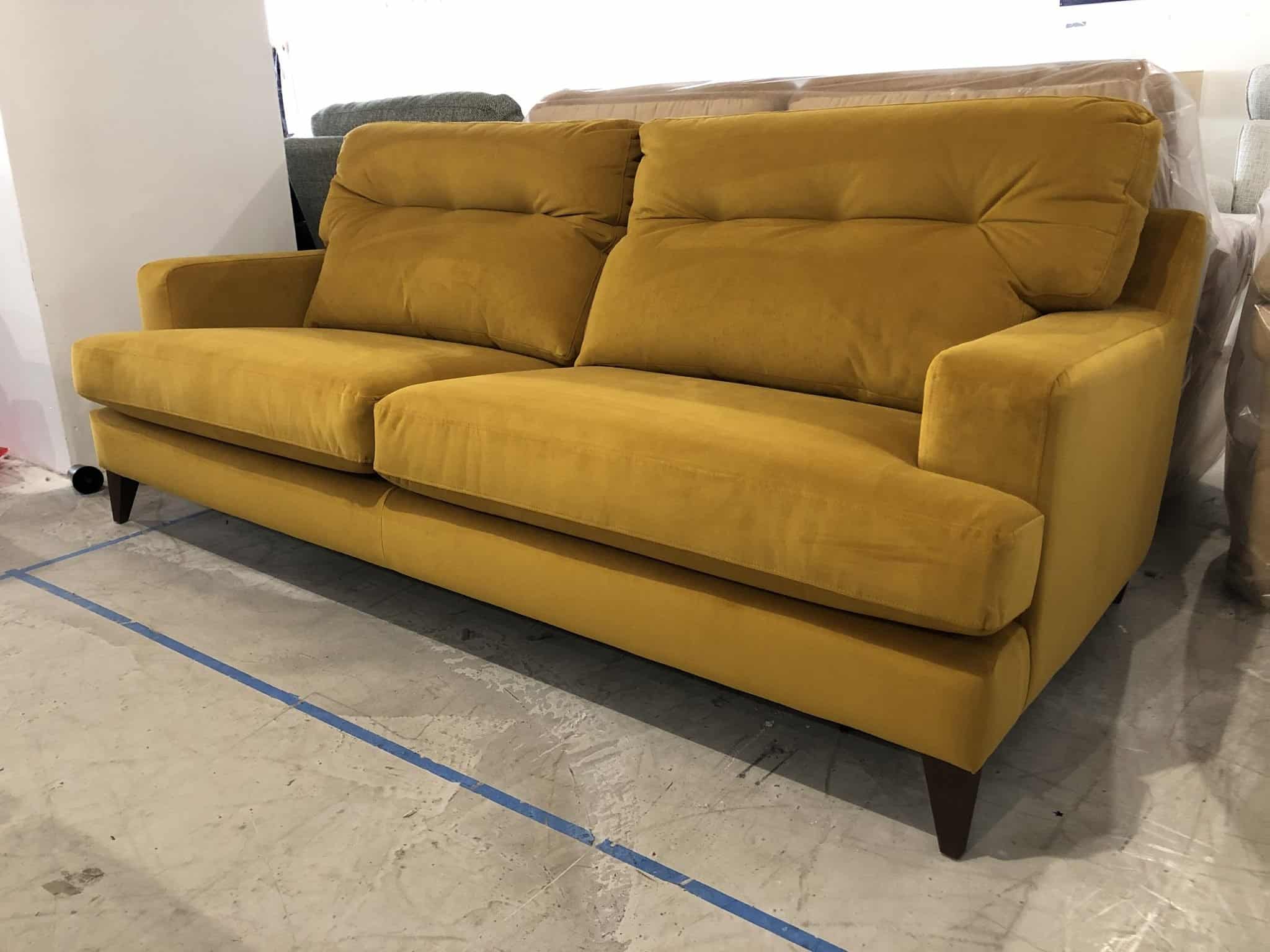 G Plan Vintage 72 Large Sofa in Plush Turmeric