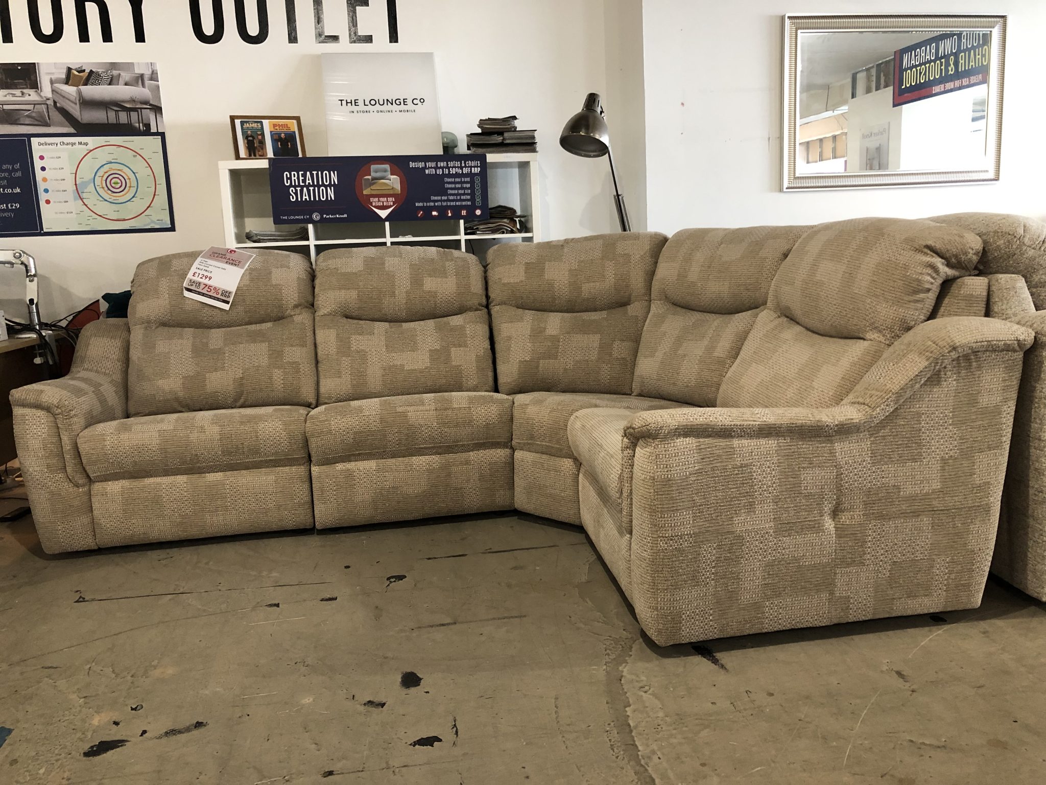 G Plan Firth Large Modular Corner Sofa in Faro Sand