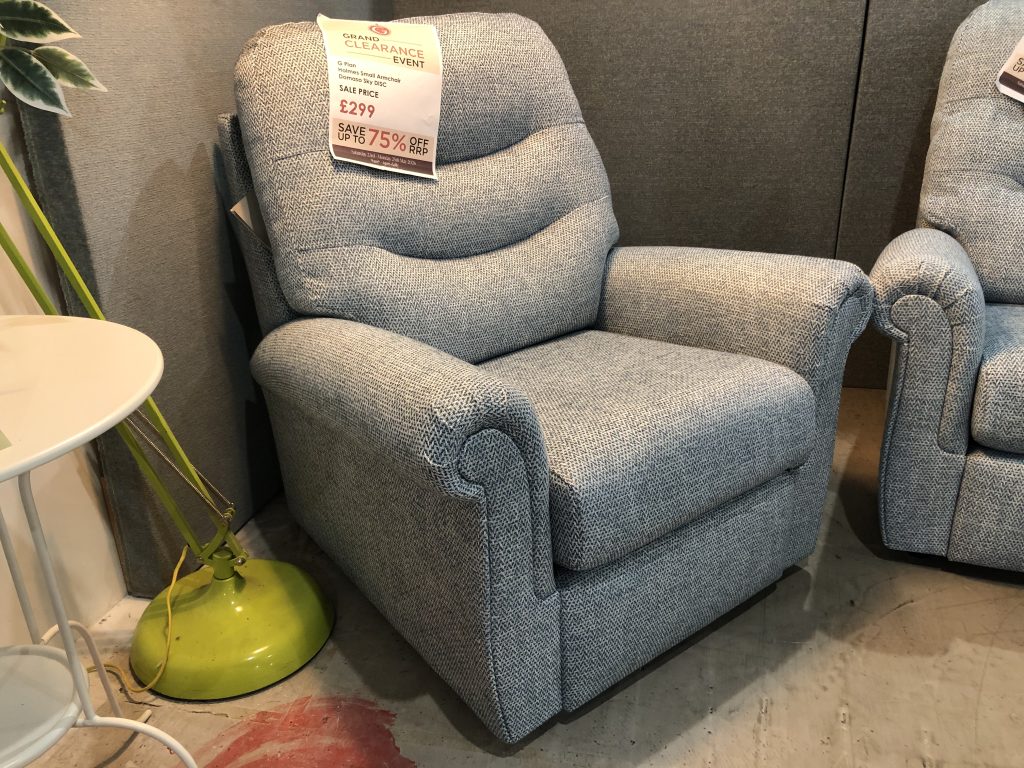 G Plan Holmes Armchair in Domaso Sky
