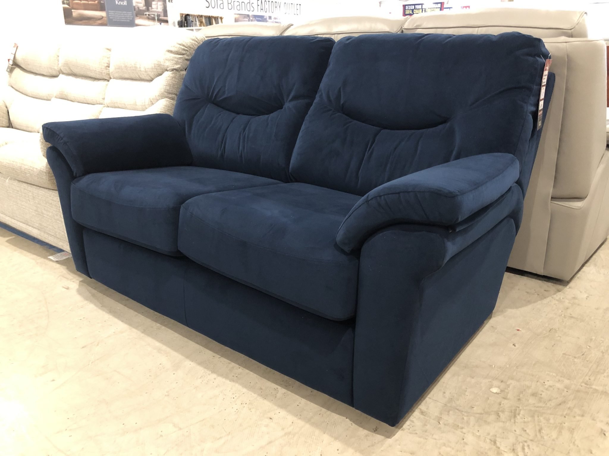 G Plan Washington 2 seater in Plush Indigo