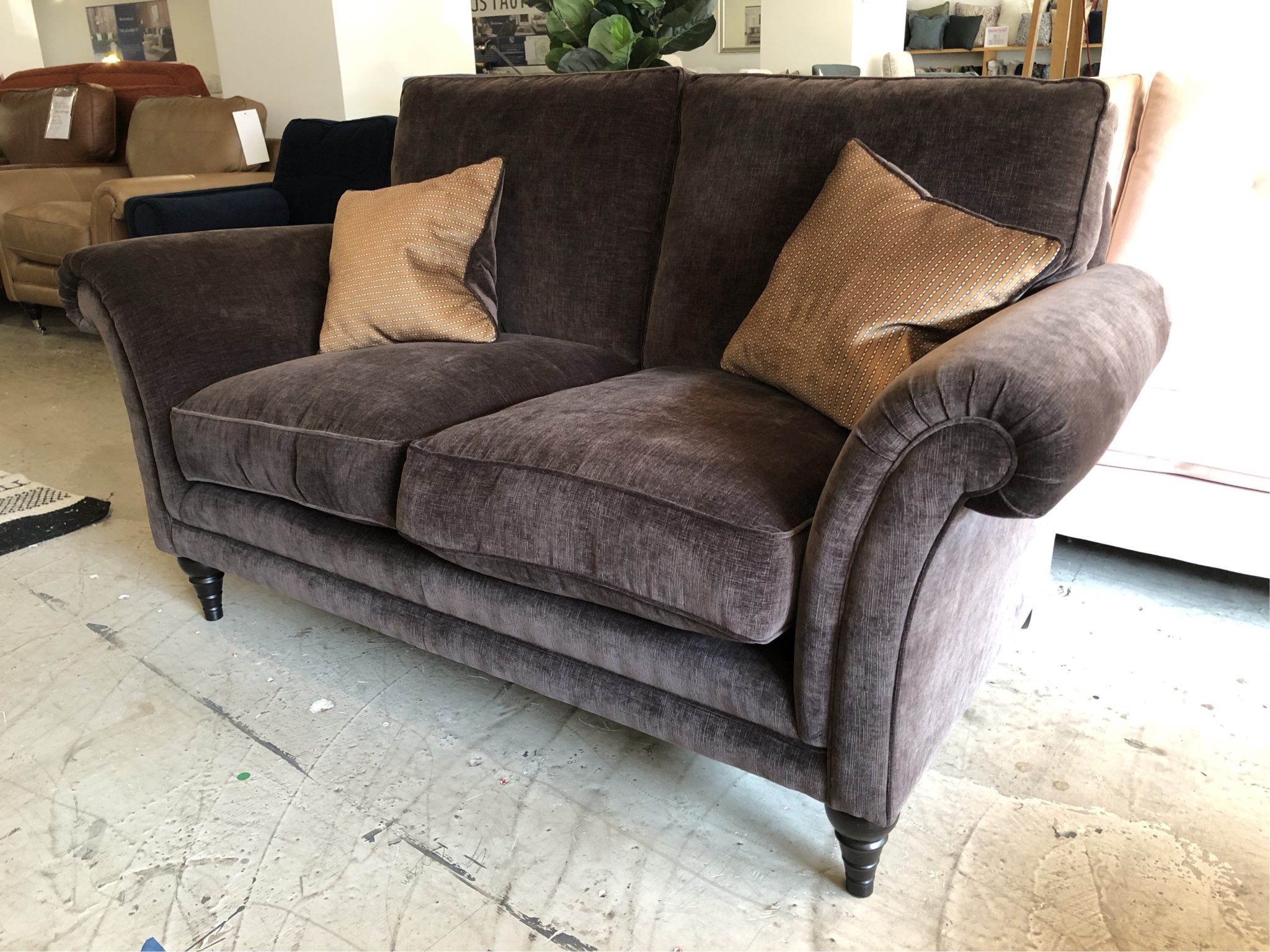 Parker Knoll Plaza 2 Seater Sofa in Neath Chocolate