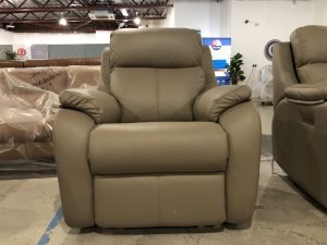 G Plan Kingsbury Electric Recliner Armchair with Headrest and Lumbar in Cambridge Taupe