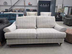 Parker Knoll Astley Large 2 Seater Sofa in Murray Plaid Cream