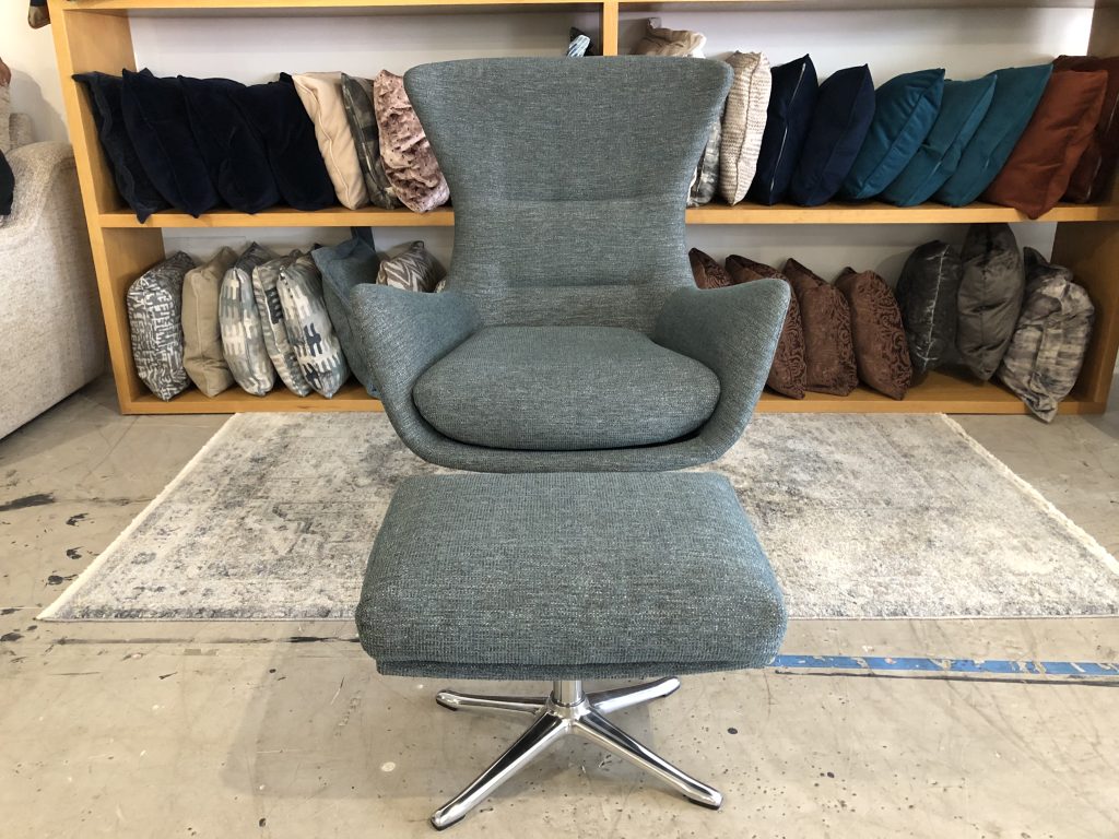Image - 2026-08-07T100048.515 G Plan Swivel Armchair with Footrest in Green