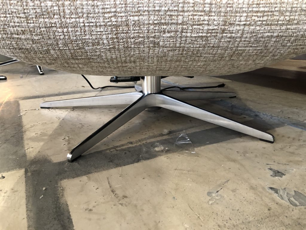 Image - 2026-08-07T112438.350 G Plan Odense Electric Rise Recline Headrest Lumbar Swivel Armchair in Loom Shale