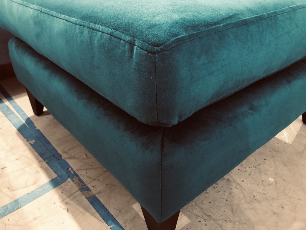 The Lounge Co Romilly Footstool in Dragon Eye