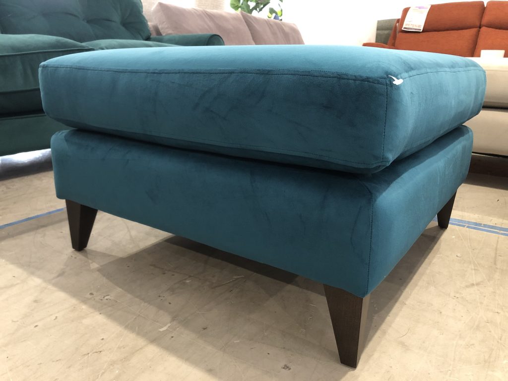The Lounge Co Romilly Footstool in Dragon Eye