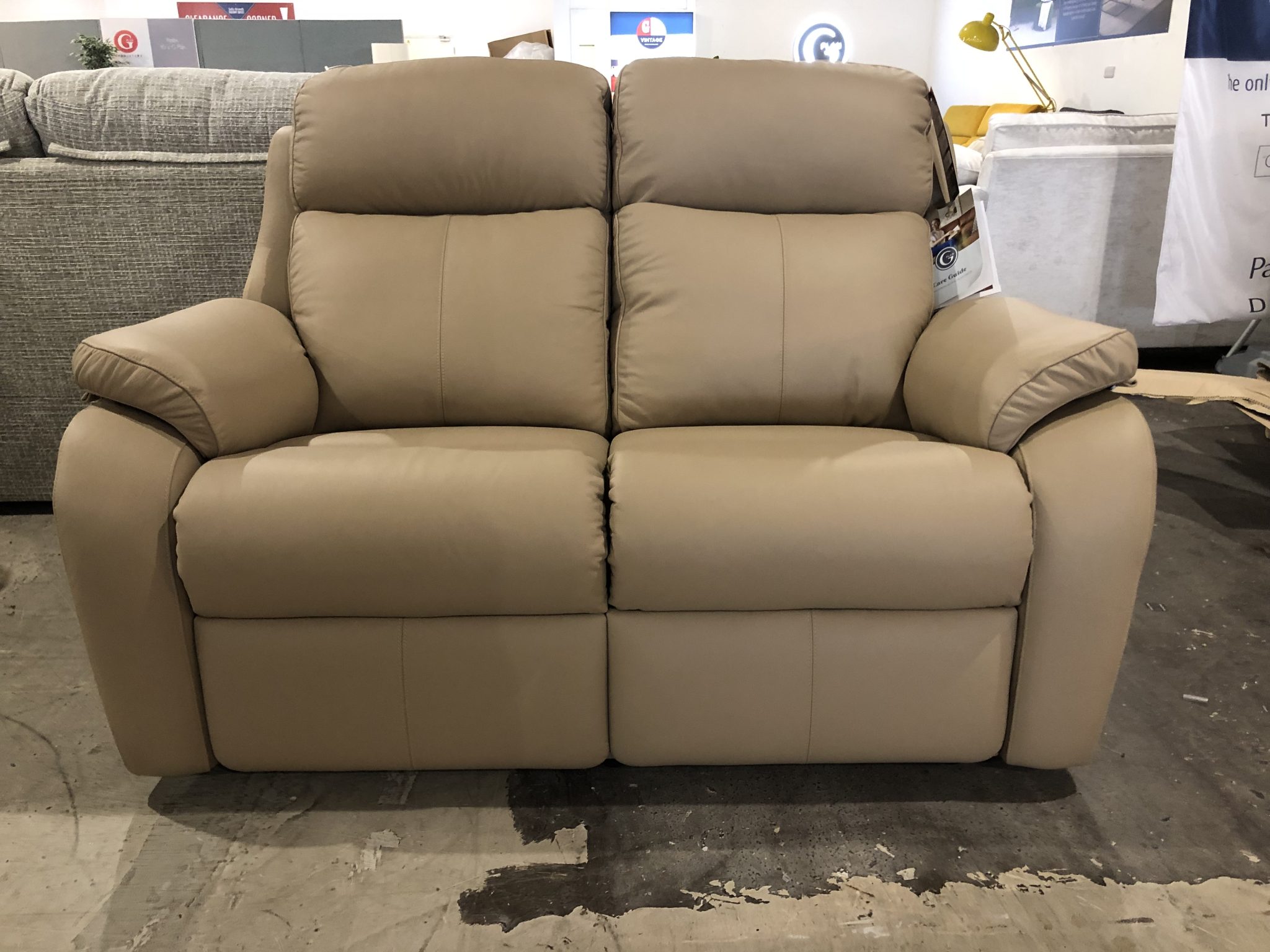 Image - 2026-08-29T095514.454 G Plan Kingsbury 2 Seater Sofa in light brown leather