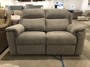 G Plan Thornbury Small Sofa with Electric Recliner Headrest and Lumbar in Marin Taupe