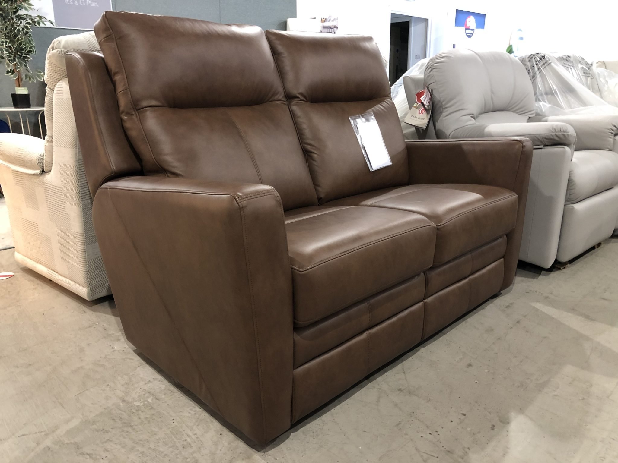 Parker Knoll Chicago 2 Seater Sofa in Brown Leather