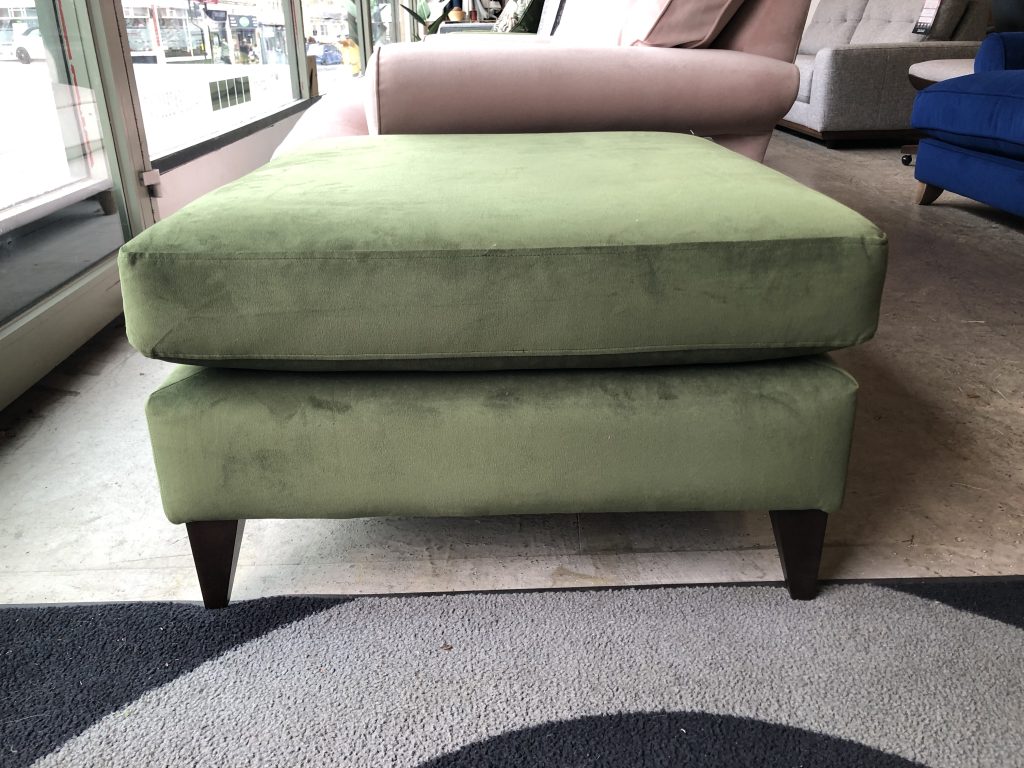 The Lounge Co Romilly Footstool in Woodland Moss