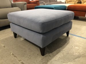 The Lounge Co Romilly Footstool in Blue Matcha