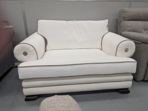 Duresta Monaco Reading Chair in Eton Ivory