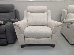 Parker Knoll Manhattan Power Recliner Chair in Edith Natural