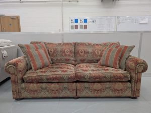 Duresta Waldorf Grand Split Sofa in Althorp Russet Stone
