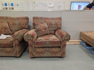 Duresta Waldorf Astoria Chair in Althorp Russet Stone