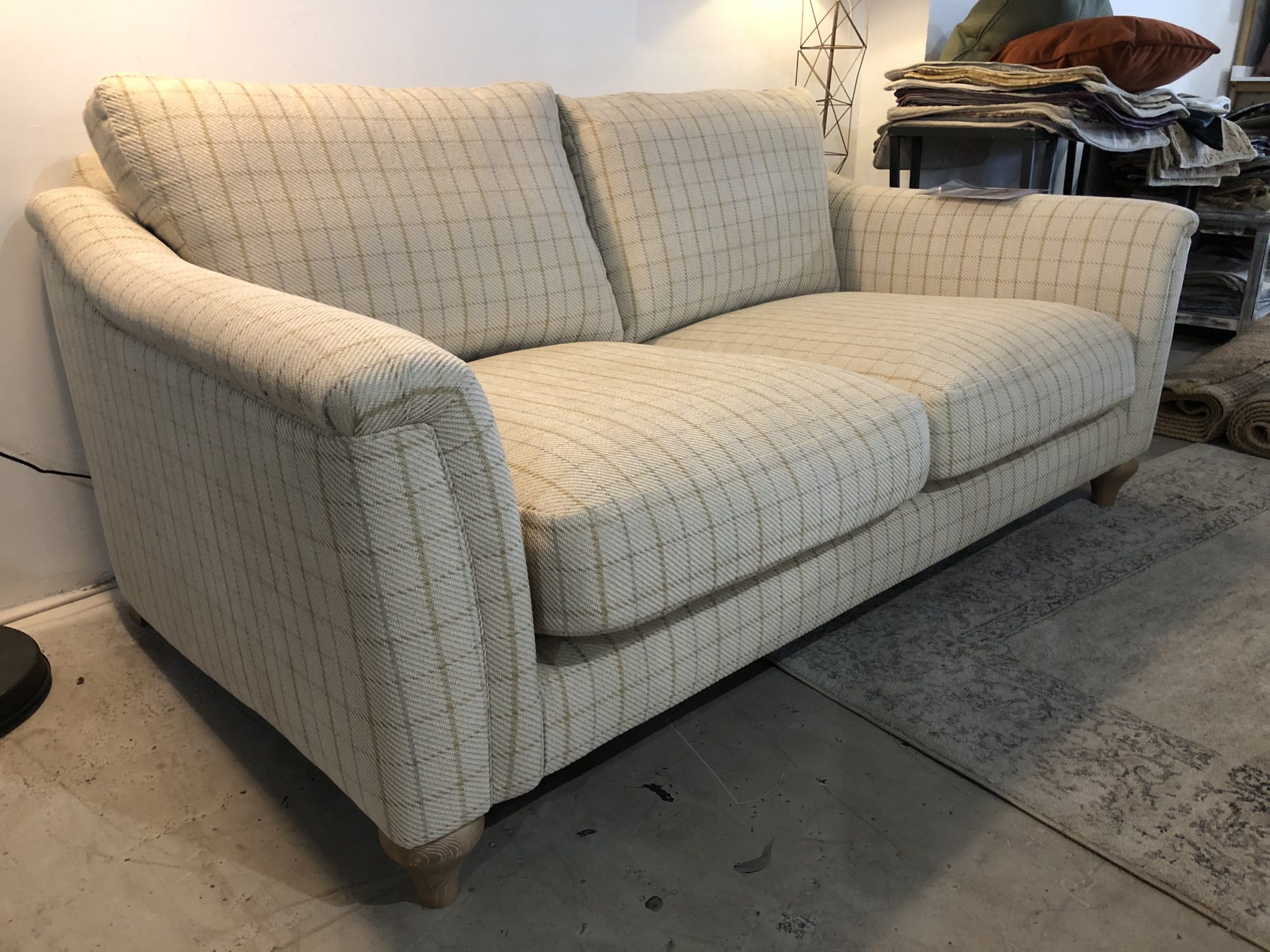 Parker Knoll Bromley Large Sofa in cream check