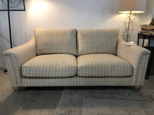 Parker Knoll Bromley Large Sofa in cream check