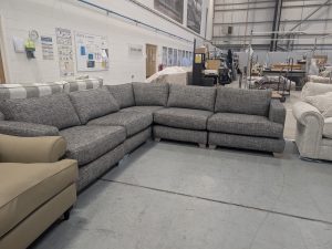 The Lounge Co. Lola Large Corner Sofa in Bitter Chocolate.